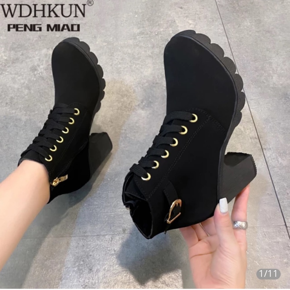 Heeled booties available in 3 colors
